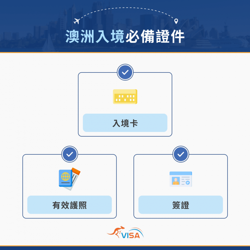 澳洲入境必備證件